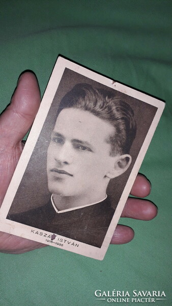 Antique photo / postcard portrait of István Kaszap, according to the pictures, published by István Kaszap's newspaper