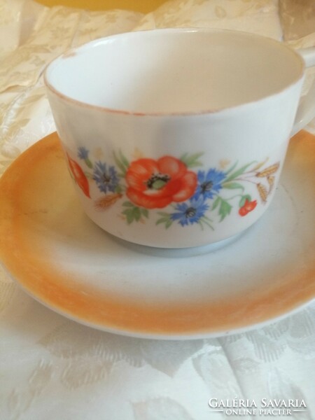 Poppy drasche tea cup