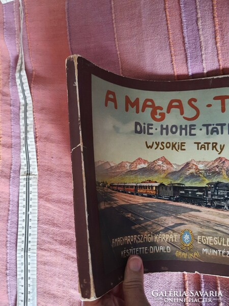A Magas-Tátra. Fürdők, nyaraló telepek, üdülő helyek, menházak ismertetése képekben + Slovak Deutsch