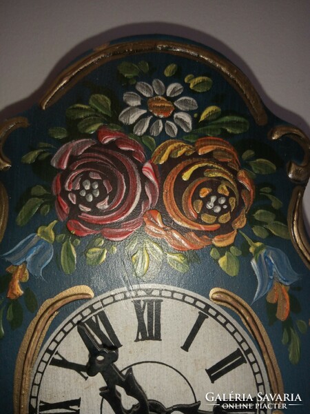 German hand painted wall clock