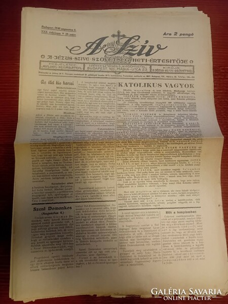 18 db A Szív / Új Ember katolikus hetilapok 1945