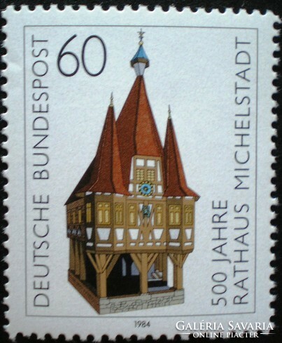 N1200 / Németország 1984 A Michelstadti Városháza bélyeg postatiszta