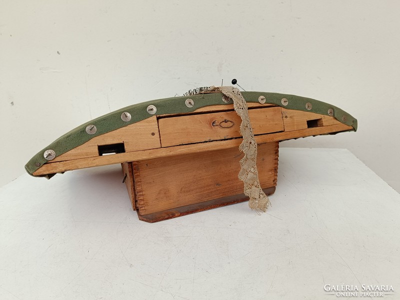 Antik kézimunka csipke készítő csipkeverő asztal szerszám kézimunkázó hímzés eszköz 406 8823