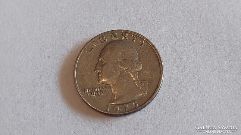 Amerikai Egyesült Államok ¼ Dollár, 1979 Washington Quarter