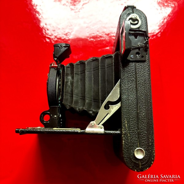 Goerz roll-tenax double extender camera, compur – tenax camera 17 x 11 cm, + original leather case