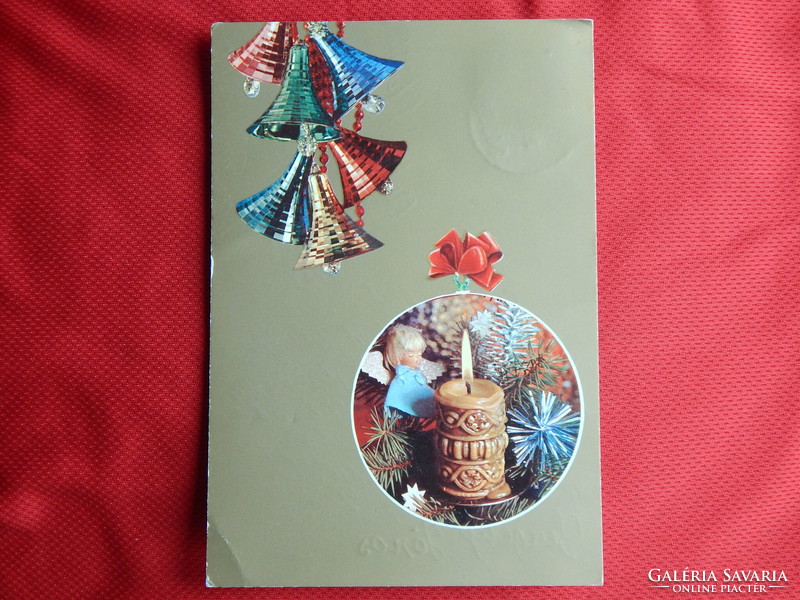 Postcards - running greeting cards (interesting in places) with stamp, stamping, 10 pcs.