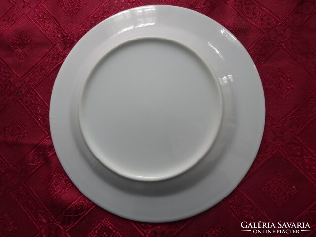 German porcelain flat plate, pepita checkered, diameter 23 cm, four pieces. He has!