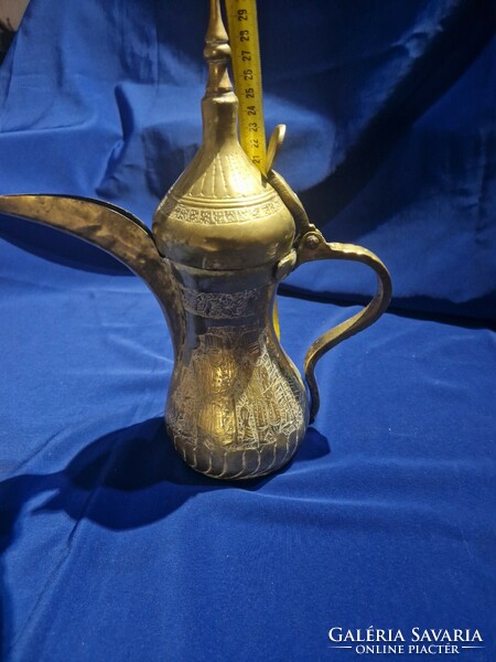 Copper Turkish coffee maker pouring jug