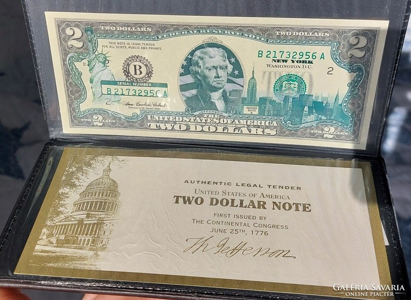 Exclusive speciality! US $2, 2003, ounce banknote!