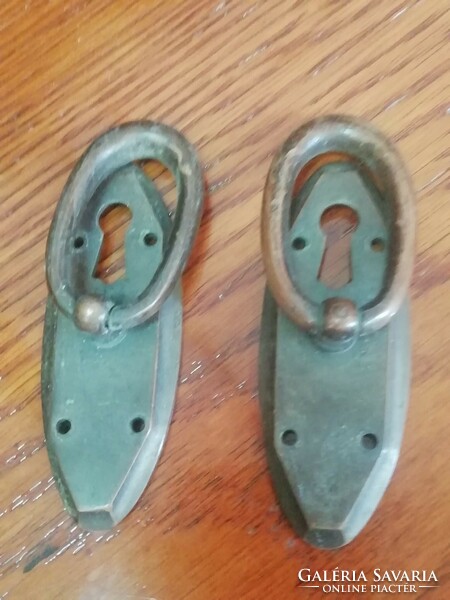 Antique copper handle, drawer handle, 2 pieces