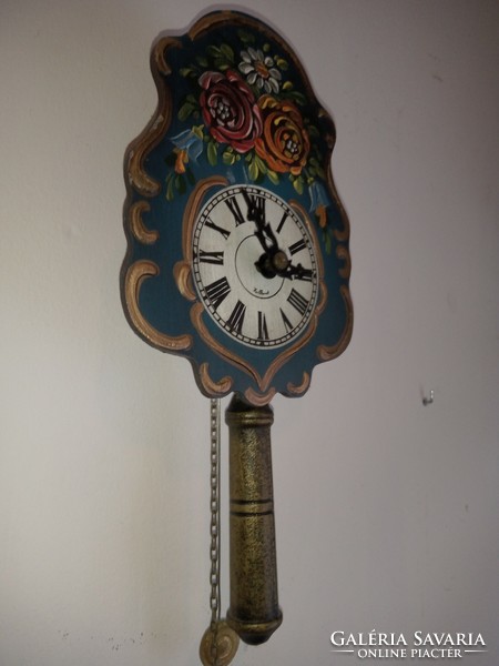 German hand painted wall clock