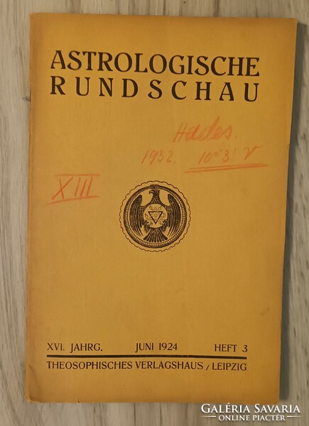 Astrologische rundschau 1924 June.