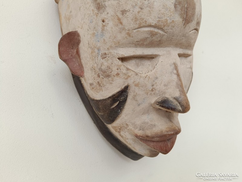 Antik afrikai Igbo népcsoport fa maszk Nigéria africká maska 738 dob 44 8724