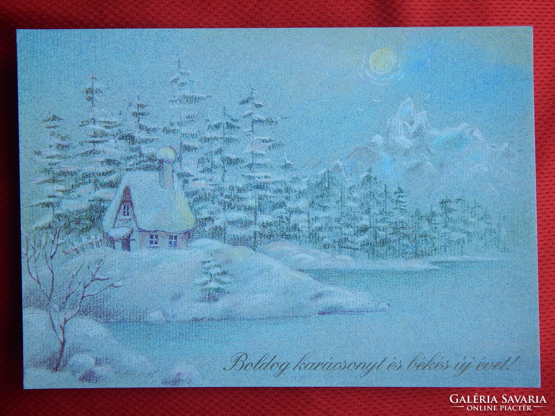 Postcards - printed greeting cards with stamps, 10 together