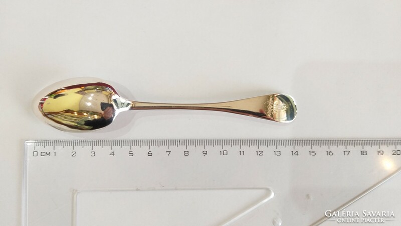 Antique silver spoon with Diana head, with coat of arms! (Ezt. 24/11.)