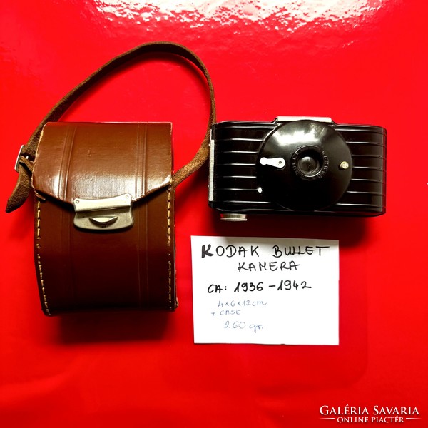 Vintage Eastman Kodak Bullet Bakelite Camera with Original leather Bag ca.1936-1942 alte Kodak Foto