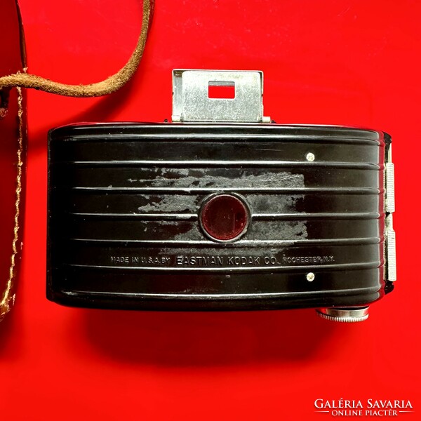 Vintage eastman kodak bullet bakelite camera with original leather bag ca.1936-1942 Alte kodak photo