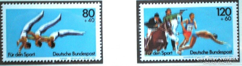 N1172-3 / Németország 1983 Sportsegély bélyegsor postatiszta