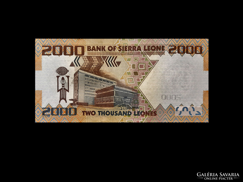 Unc - 2000 leones - sierra - leone - 2010 (with the image of wallace-johnson)