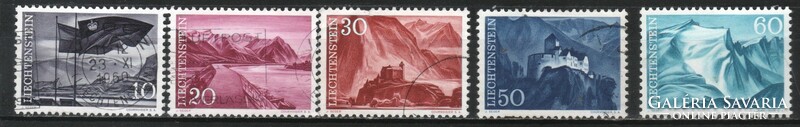 Liechtenstein  0295 Mi 381-385      2,20 Euró