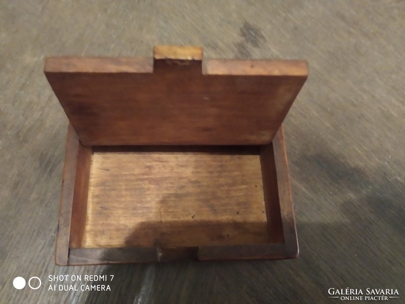 II. világháborús fa dohánytartó/ doboz