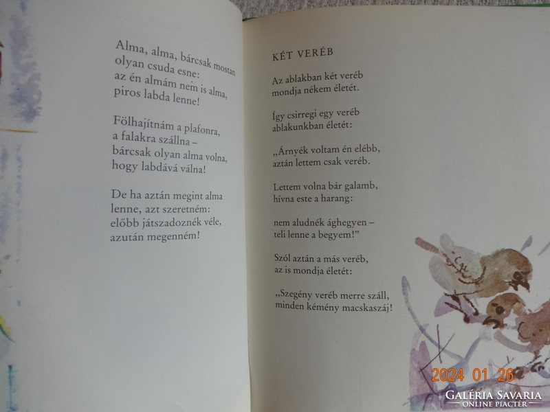 Zoltán Zelk: the forest is flying - poems for children with drawings by Róna Emy (1981)
