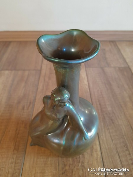 Antique zsolnay Art Nouveau eosin glazed vase