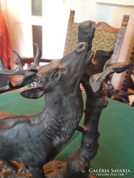 Cast iron/bronze stag - statue - hunting theme