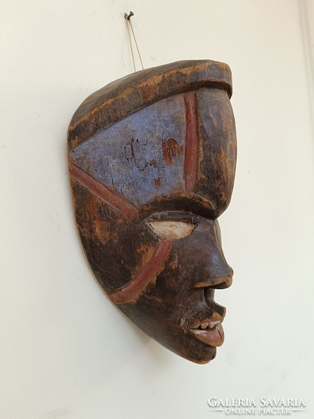 Antique African mask Yoruba ethnic group Niger 784 drum 11 8779