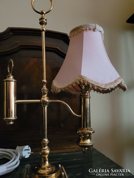 Old copper table lamp