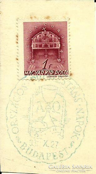 Alkalmi bélyegzés = ORSZÁGOS PROTESTÁNS NAPOK, BUDAPEST  (1931. 10. 27.)