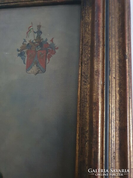 Coat-of-arms female painting