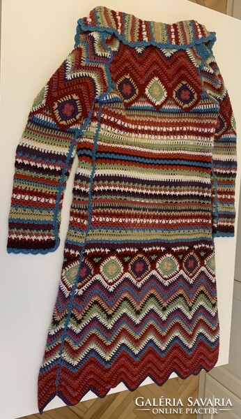 Dreamy retro specialty crochet colorful coat cardigan jacket sweater