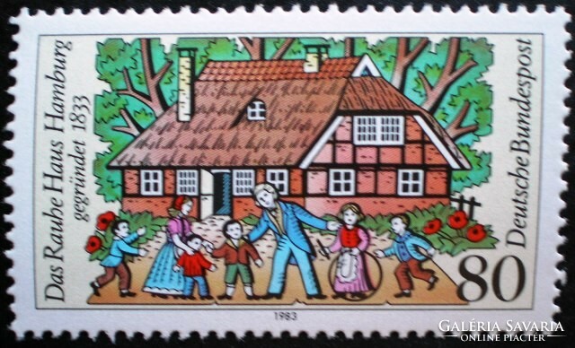 N1186 / Németország 1983 150 éves a „Das Rauhe Haus” bélyeg postatiszta