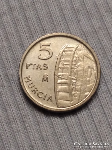 5 pesetas 1999 MURCIA-Spanyolország