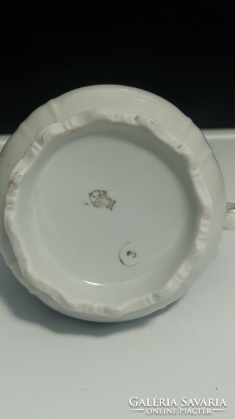 Antik Zsolnay porcelán cukortartó