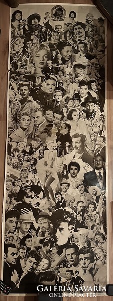 Hollywood stars giant poster