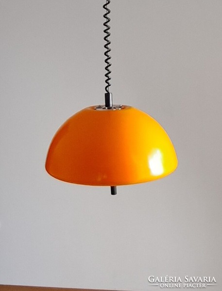 Vintage pendant lamp by harvey guzzini for meblo, Italy, 1970, mid century