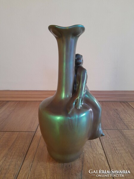Antik Zsolnay szecessziós eozin mázas váza