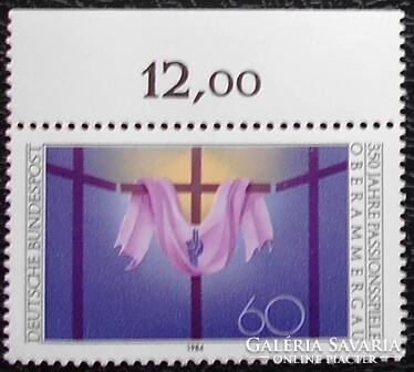 N1201sz / Germany 1984 passion play in Oberammergau stamp postal clean curved edge summary number