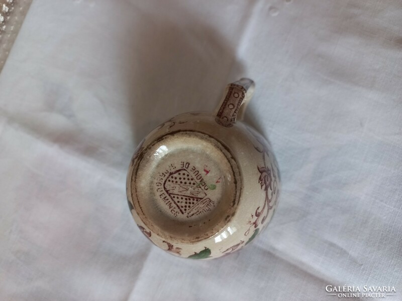 Sarreguemines oriental cup set, patina
