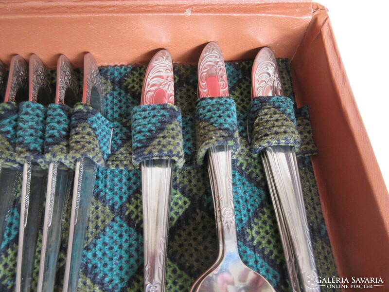 24-piece, silver-plated Russian cutlery in its own box. Negotiable!