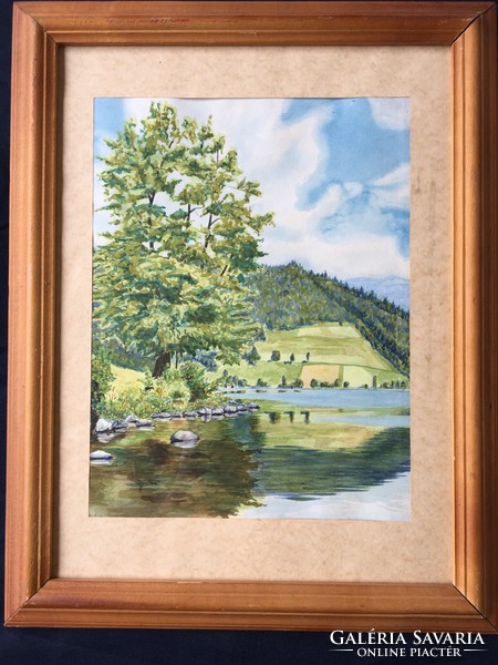 Antique unsigned landscape.