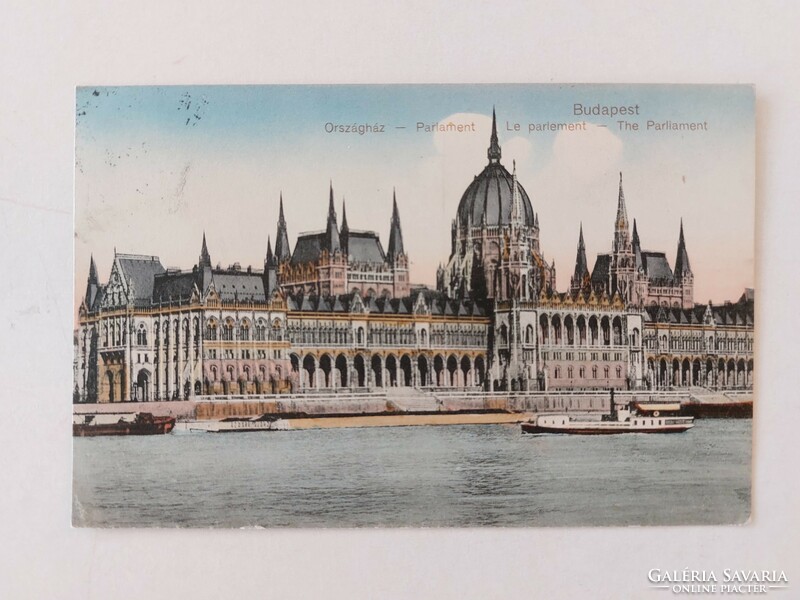 Postcard Budapest 1912 State House Parliament