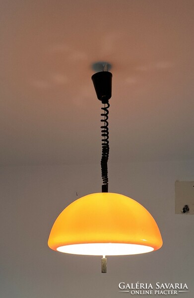 Vintage pendant lamp by harvey guzzini for meblo, Italy, 1970, mid century