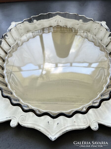 Arcopal france heat-resistant smoke glass pie plate, baking dish, cake plate in wonderful, like-new condition