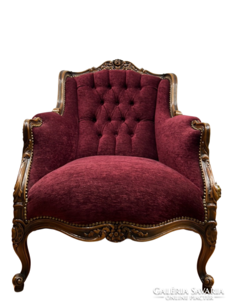 Unique classical baroque style extremely comfortable reading chair with TV