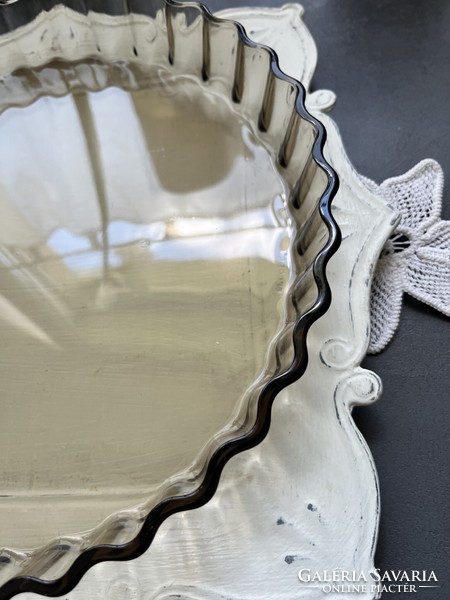 Arcopal france heat-resistant smoke glass pie plate, baking dish, cake plate in wonderful, like-new condition