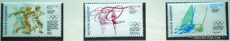 N1206-8 / Germany 1984 sports aid : Olympics stamp series postal clerk
