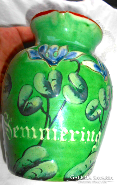 Marked Semmering - Austrian Art Nouveau majolica jug - a rare piece